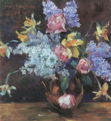 Rosen, Flieder und Osterglocken